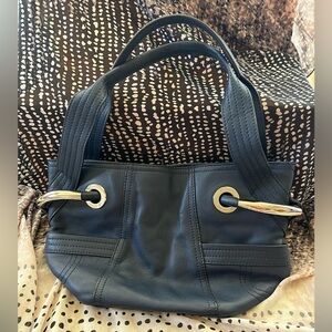 Beautiful Blue B. Makowsky Leather Handbag